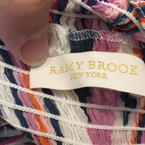 Ramy Brook Mandee Off Shoulder Silk Dress - Picture 4 of 8